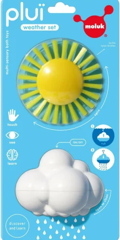 Outlet Sansesæt m. regnsky + sansebørste