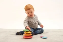 Clearance tickit® Sansesten af træ - Regnbue, 7 stk