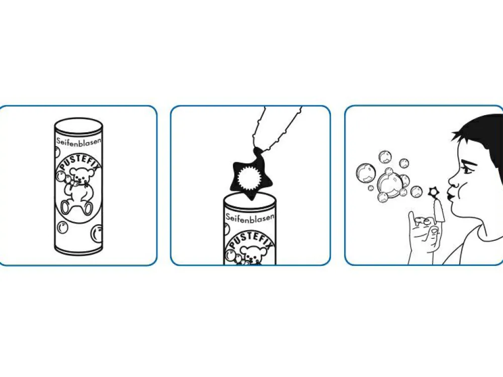 Best Pustefix Sæbebobler, Wand til fingrene - 70 ml