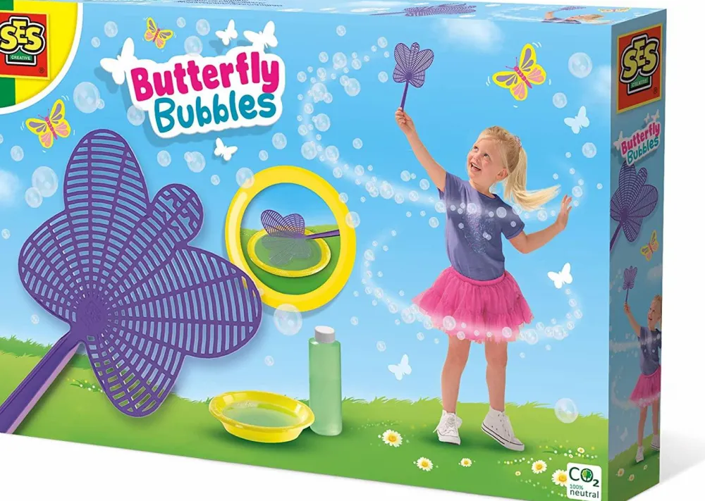 Discount SES Creative Sæbeboblestav - Sommerfugl