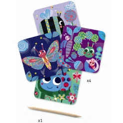 Best Djeco Scratch kort til de små - Insekter