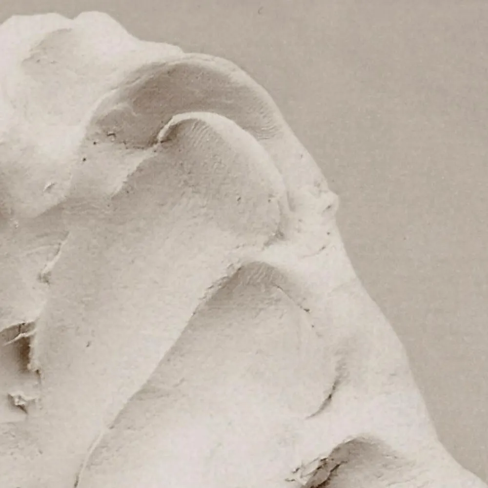 Best Creativ Company Selvhærdende ler - Lysegrå, 1 kg.