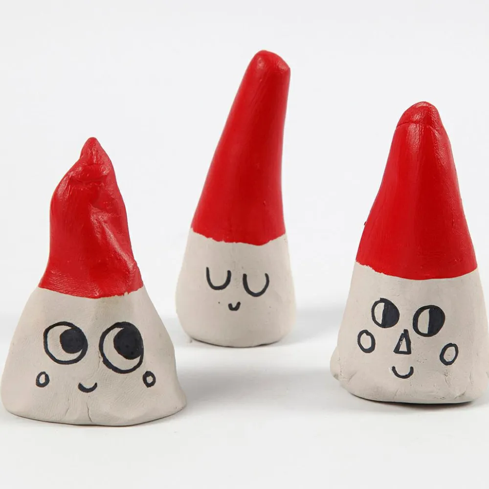 Best Creativ Company Selvhærdende ler - Lysegrå, 1 kg.