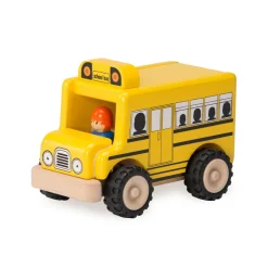 New Wonderworld Skolebus med gummihjul