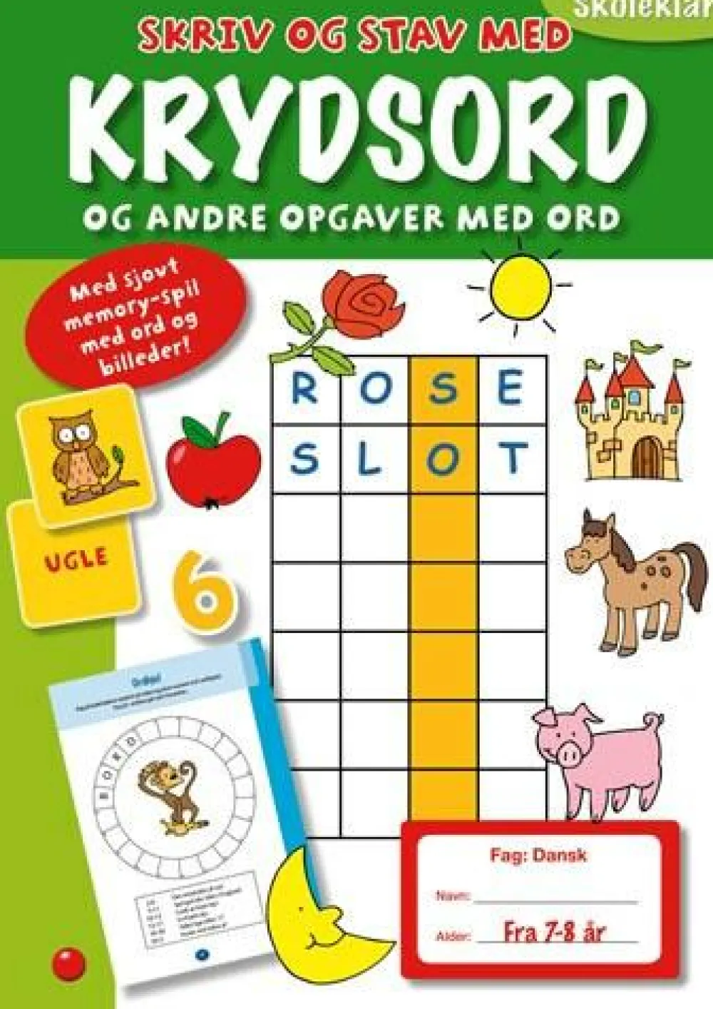 Hot Forlaget Bolden Skoleklar: Skriv og stav med krydsord