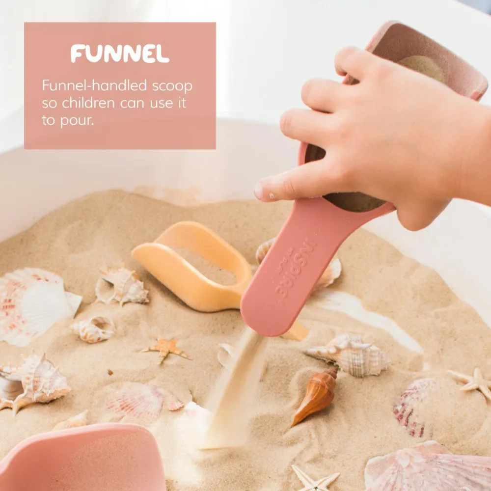 Clearance Inspire My Play Skovl til sanseleg - Grøn, 3 stk