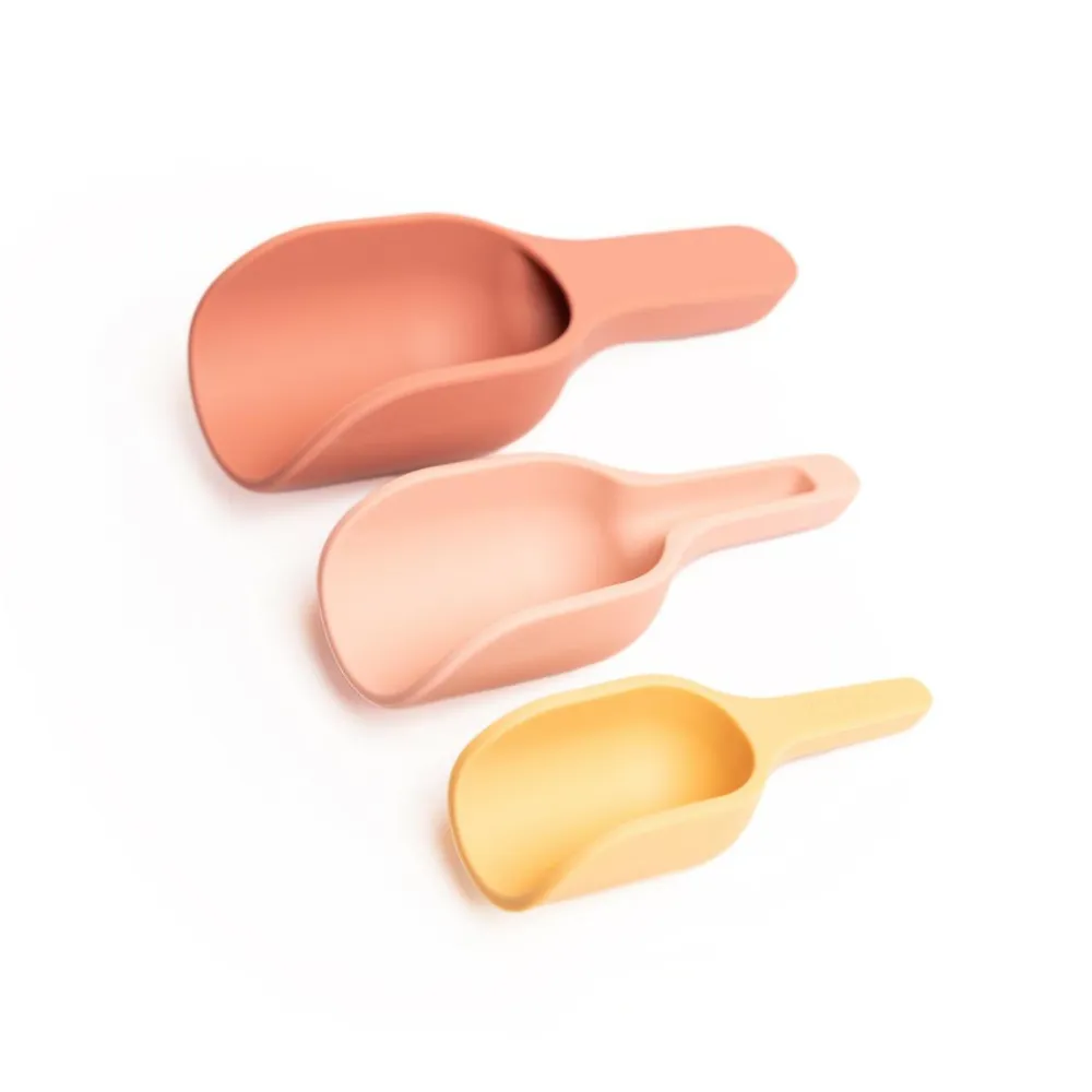 New Inspire My Play Skovl til sanseleg - Koral, 3 stk