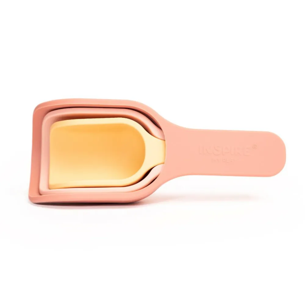 New Inspire My Play Skovl til sanseleg - Koral, 3 stk