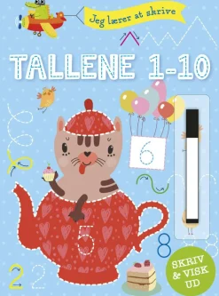 Forlaget Bolden Skriv og visk ud: Jeg lærer at skrive tallene 1-10