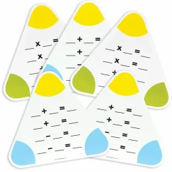 Best Learning Resources Skriv og visk ud matematikbræt  - Sæt m. 5 stk