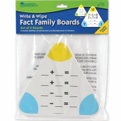 Best Learning Resources Skriv og visk ud matematikbræt  - Sæt m. 5 stk