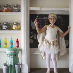 Outlet Great Pretenders Skørt & vinger - Guldpailletter, str. 3-6 år