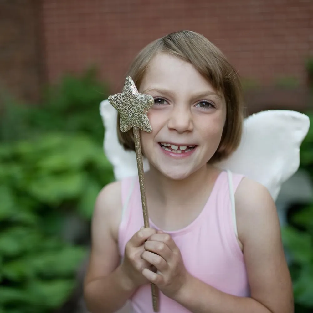 Outlet Great Pretenders Skørt & vinger - Guldpailletter, str. 3-6 år