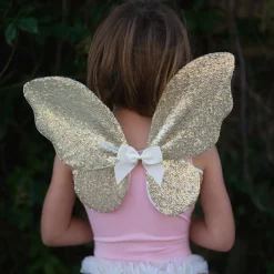 Outlet Great Pretenders Skørt & vinger - Guldpailletter, str. 3-6 år