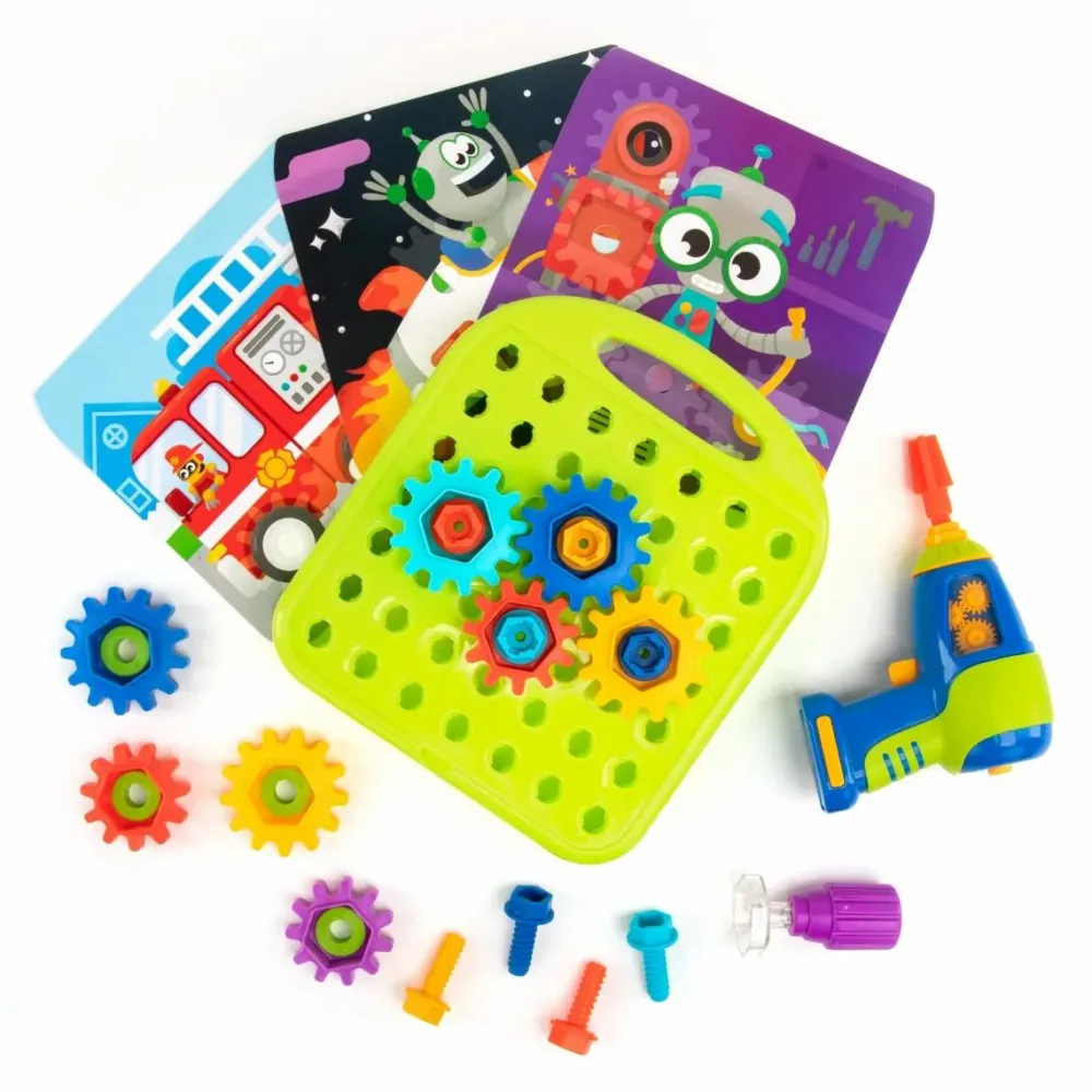 Hot Learning Resources Skru & Design - Byg med tandhjul