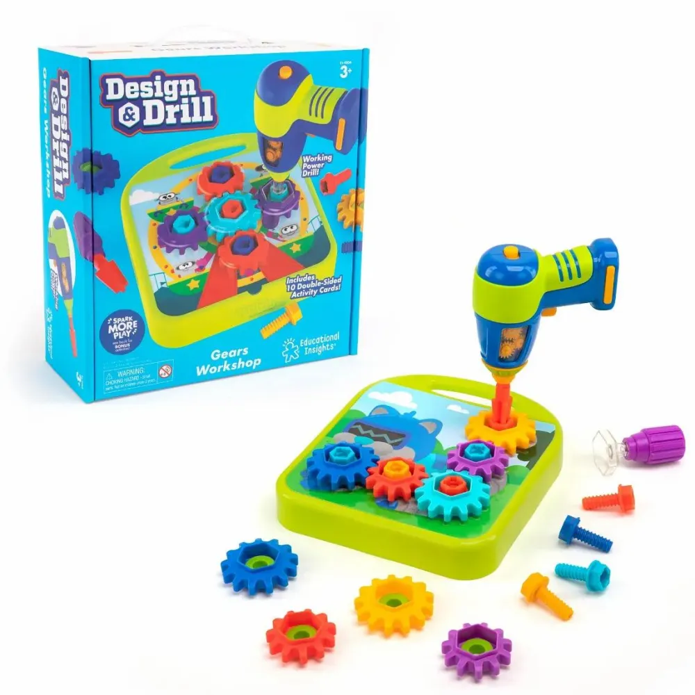 Hot Learning Resources Skru & Design - Byg med tandhjul