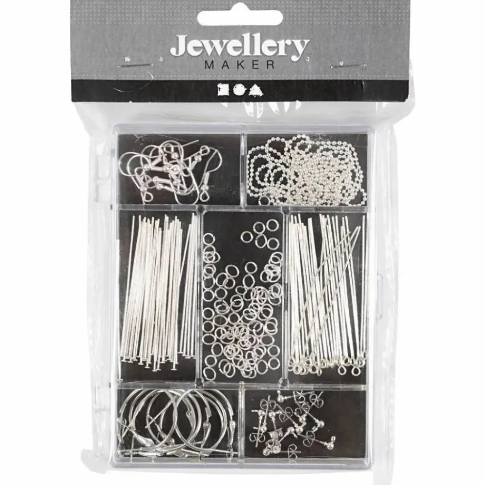 Clearance Creativ Company Smykke startsæt - Sølvfarvet