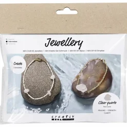 Hot Creativ Company Smykkekit - Armbånd 2 stk, Bjergkrystal