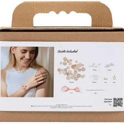 Hot Creativ Company Smykkekit - Halskæde & armbånd, Agater natur