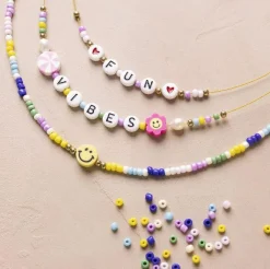 Discount Creativ Company Smykkekit - Halskæder m. bogstavperler