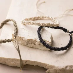 Clearance Creativ Company Smykkekit - Macramé armbånd, 3 stk