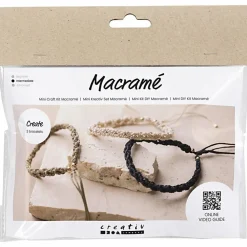 Clearance Creativ Company Smykkekit - Macramé armbånd, 3 stk