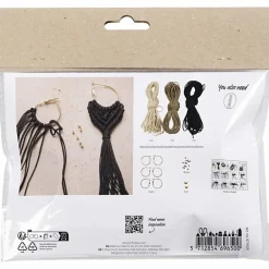 Best Creativ Company Smykkekit - Macramé øreringe, 3 par