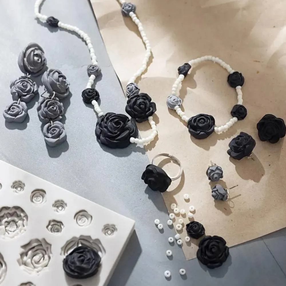 Discount Creativ Company Smykkekit - Rose-smykker (sort/hvid)