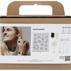 Discount Creativ Company Smykkekit - Rose-smykker (sort/hvid)