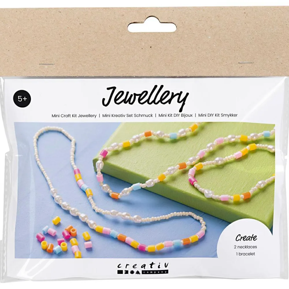 Discount Creativ Company Smykkekit mini - Rocaiperler og rørperler