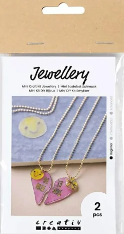 Hot Creativ Company Smykkekit mini - Venindehalskæde af krympeplast