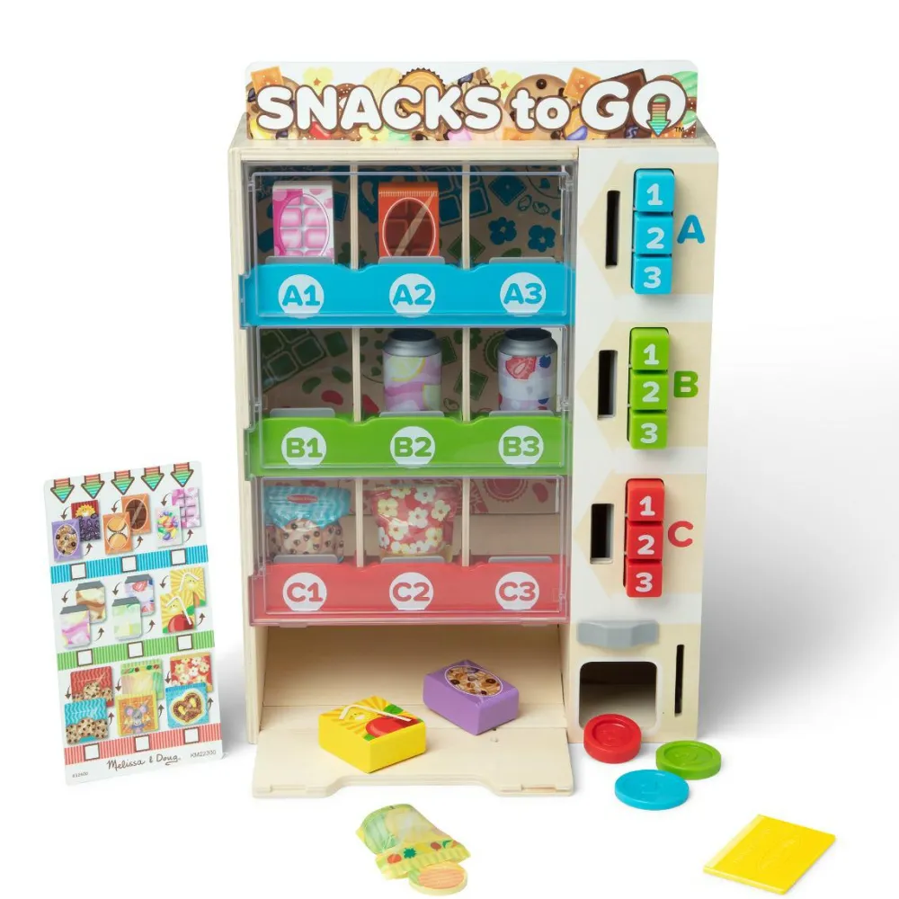 Hot Melissa & Doug Snackautomat, 16 dele