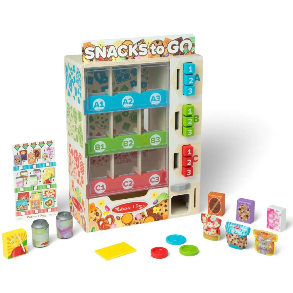 Hot Melissa & Doug Snackautomat, 16 dele