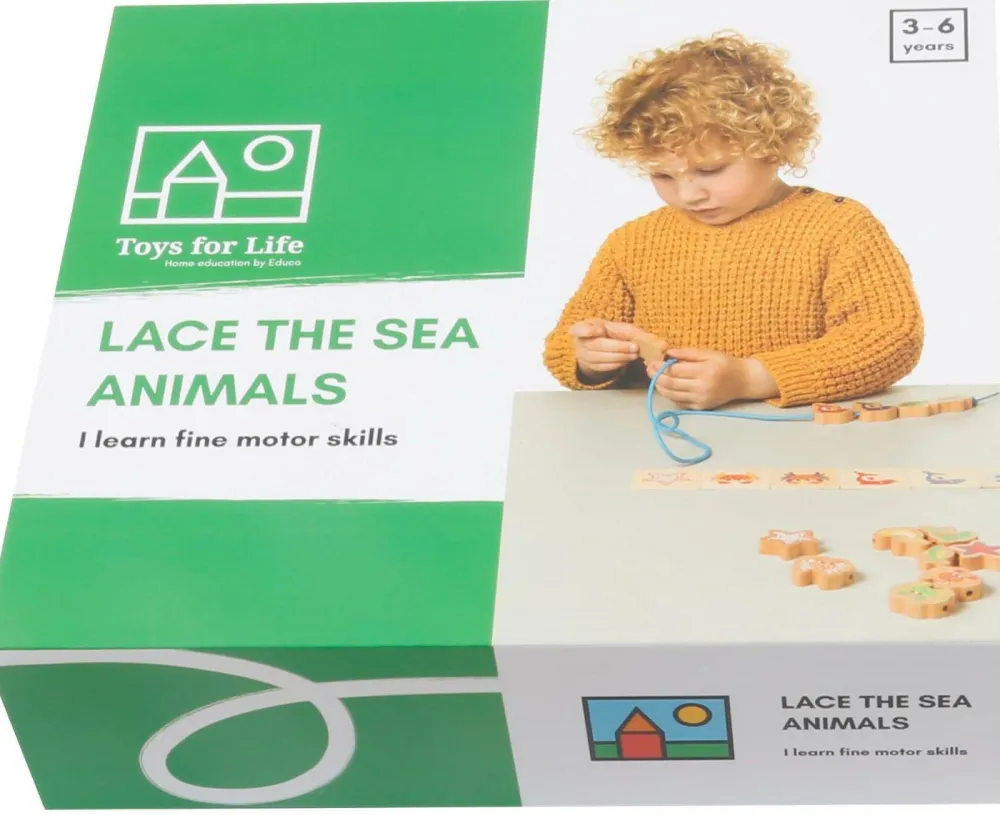 Sale Toys for Life Snør havdyrene - Styrk finmotorikken