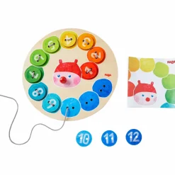 Best Haba Snøreleg - Den farveglade larve