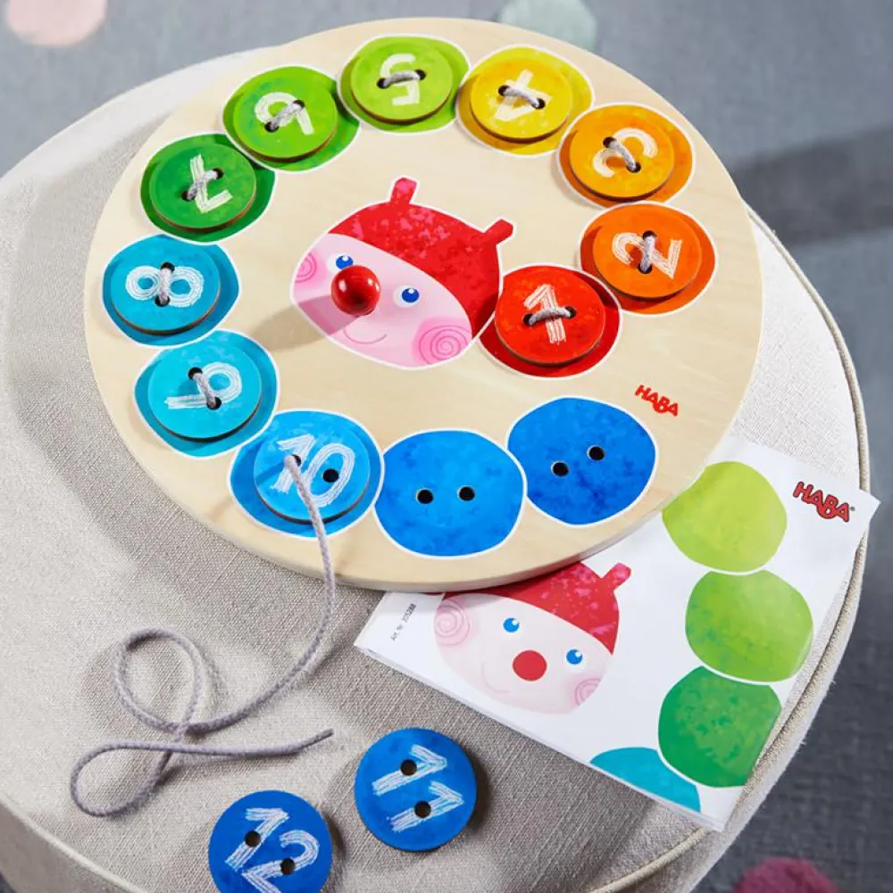 Best Haba Snøreleg - Den farveglade larve