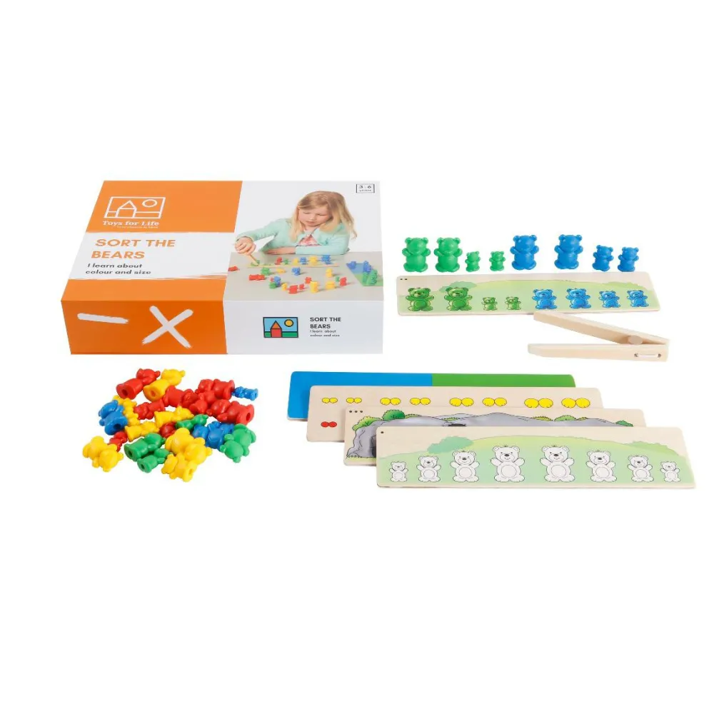 Toys for Life Sorter bjørnene - Lær om farve og størrelse