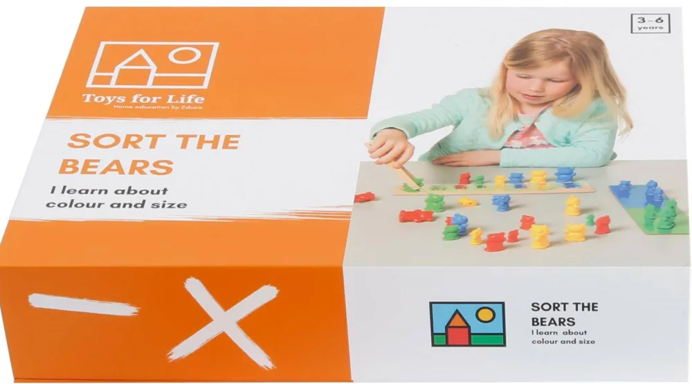 Toys for Life Sorter bjørnene - Lær om farve og størrelse