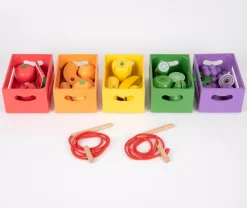 Discount tickit® Sorter i kasser - Grøntsager og frugter