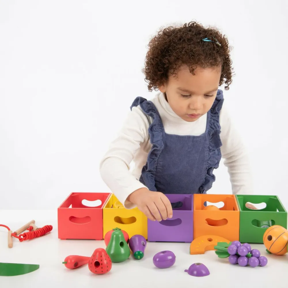 Discount tickit® Sorter i kasser - Grøntsager og frugter