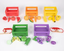 Discount tickit® Sorter i kasser - Grøntsager og frugter