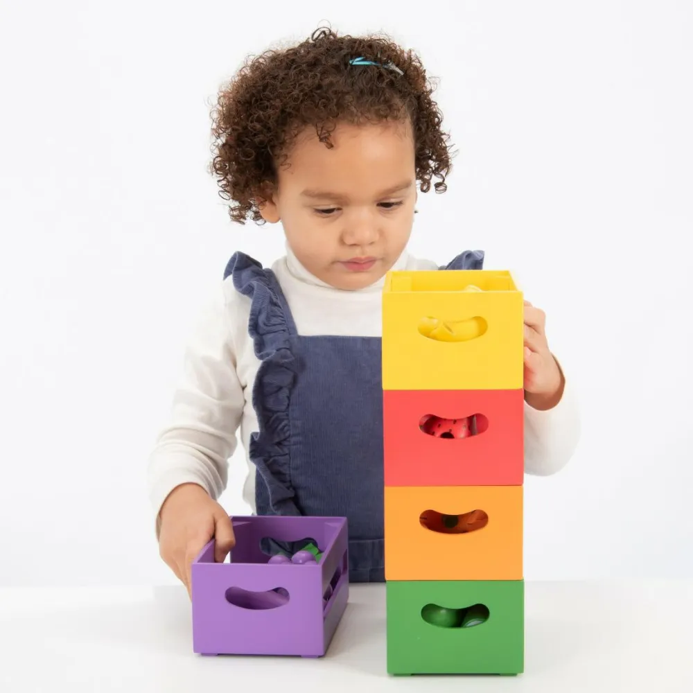 Discount tickit® Sorter i kasser - Grøntsager og frugter