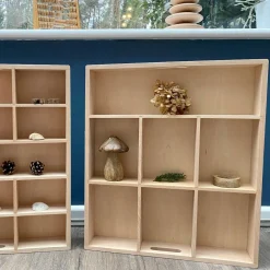 Hot tickit® Sorteringsbakke af træ, 7 rum