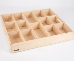 Online tickit® Sorteringsbakke af træ, 14 rum