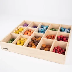 Online tickit® Sorteringsbakke af træ, 14 rum