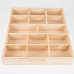 Online tickit® Sorteringsbakke af træ, 14 rum