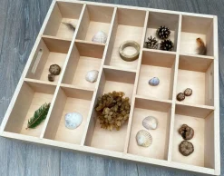 Online tickit® Sorteringsbakke af træ, 14 rum