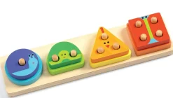 Discount Djeco Sorteringsbræt - Form, farve og tal