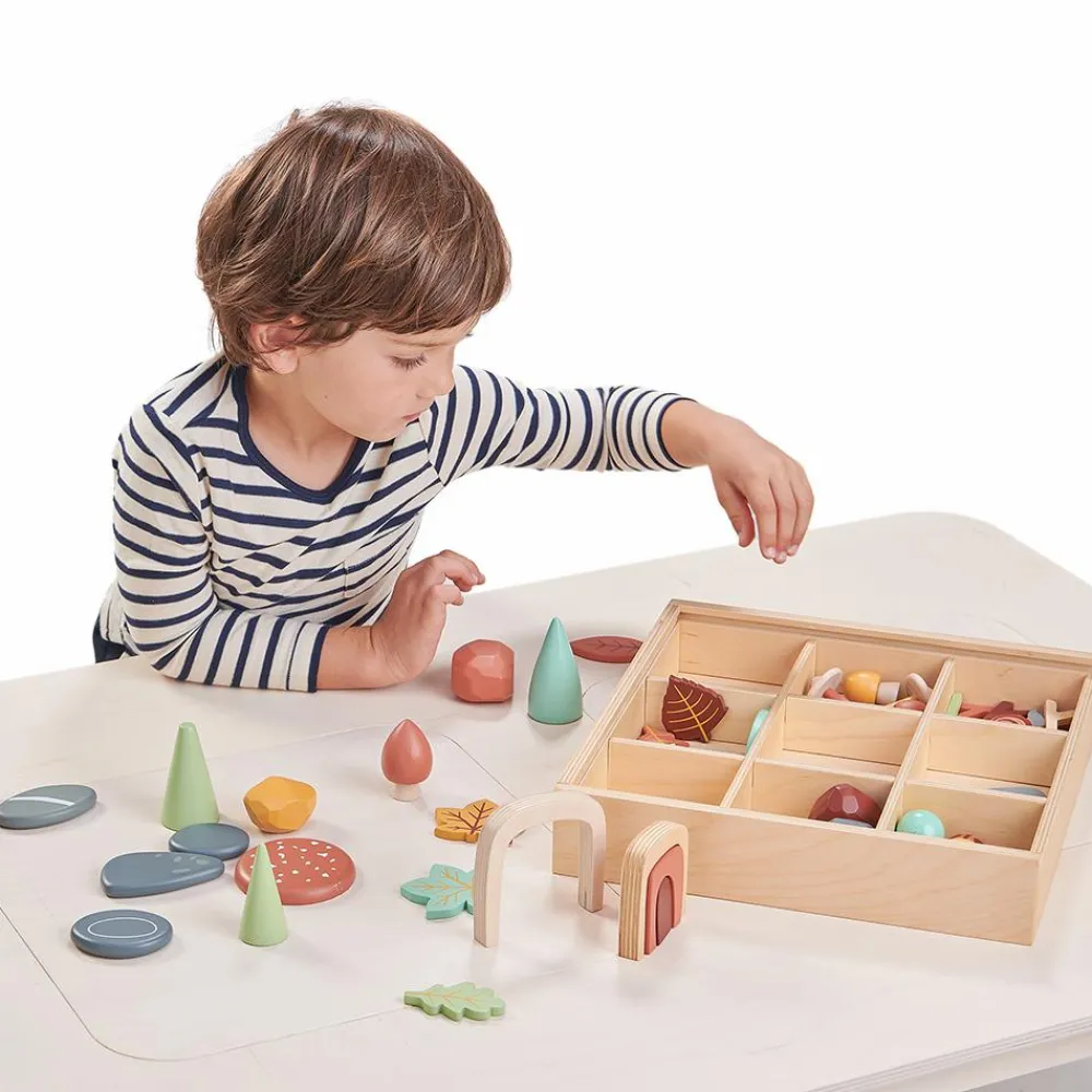 Hot Tender Leaf Sorteringssæt - Skatte fra skovbunden, 50 dele