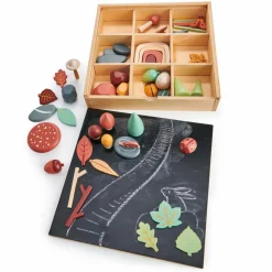 Hot Tender Leaf Sorteringssæt - Skatte fra skovbunden, 50 dele